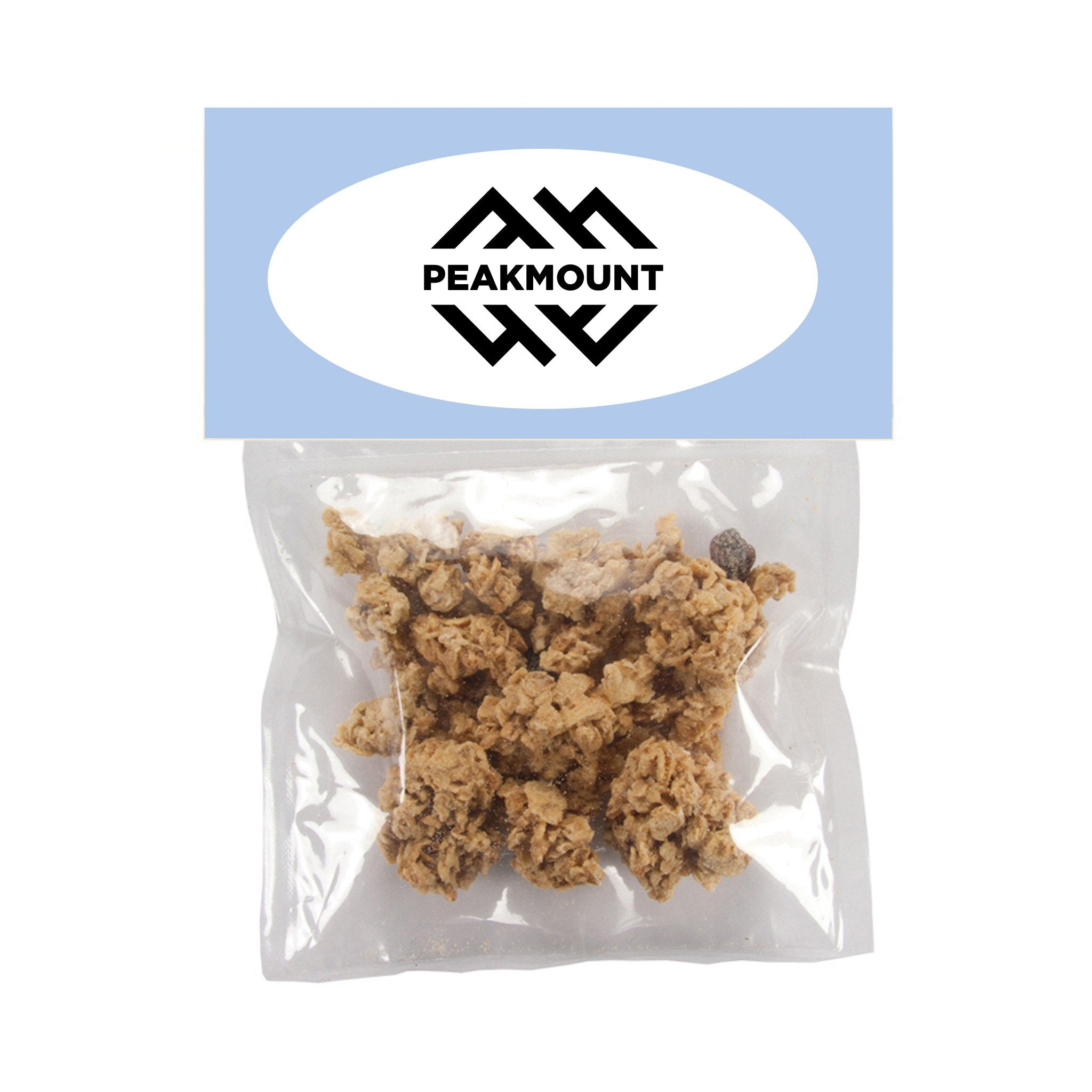 Candy Bag With Header Card Granola (Large)  Imprinted with Logo (Q781122)
