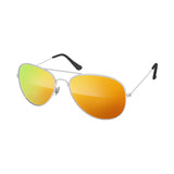 Metal Aviator Mirrored Sunglasses (Q782532)