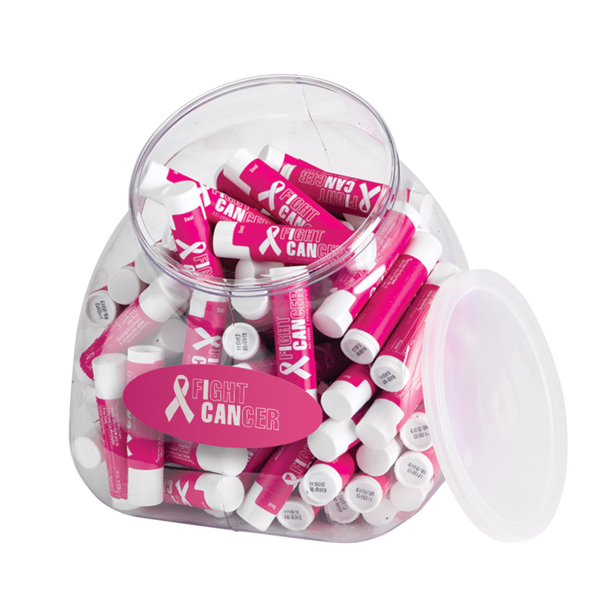 94 Oz. Lip Balm Tub Display  Imprinted with Logo (Q783532)