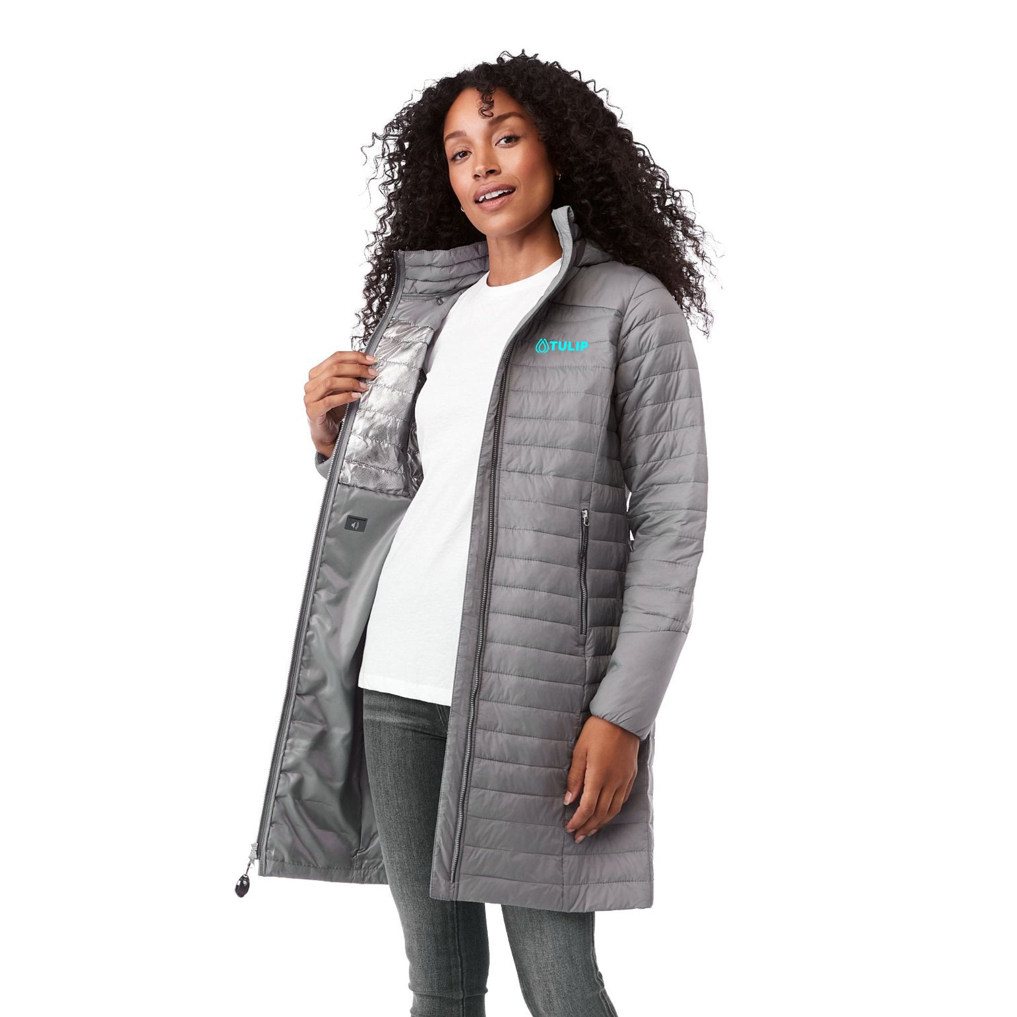Women's SILVERTON Long Packable Insulated Jacket  Imprinted with Logo (Q784422)