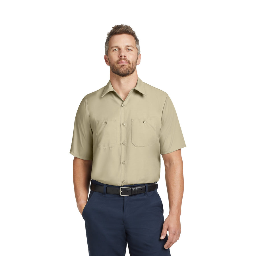 Red Kap® Long Size  Short Sleeve Industrial Work Shirt (Q785332)