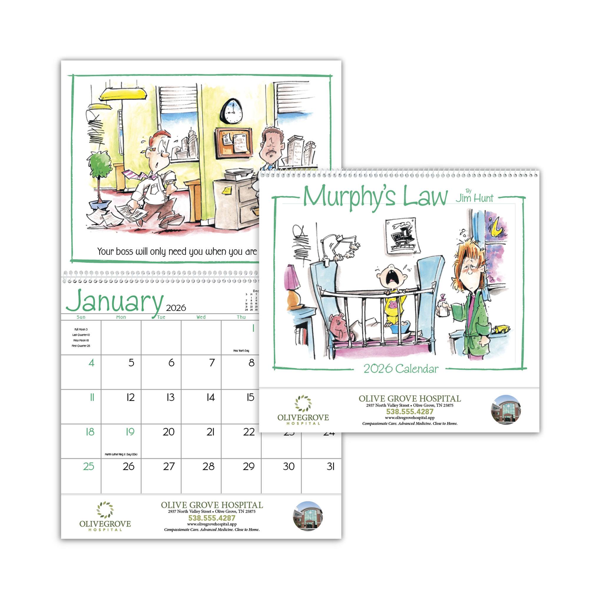Murphy's Law Calendar  Imprinted with Logo (Q785722)