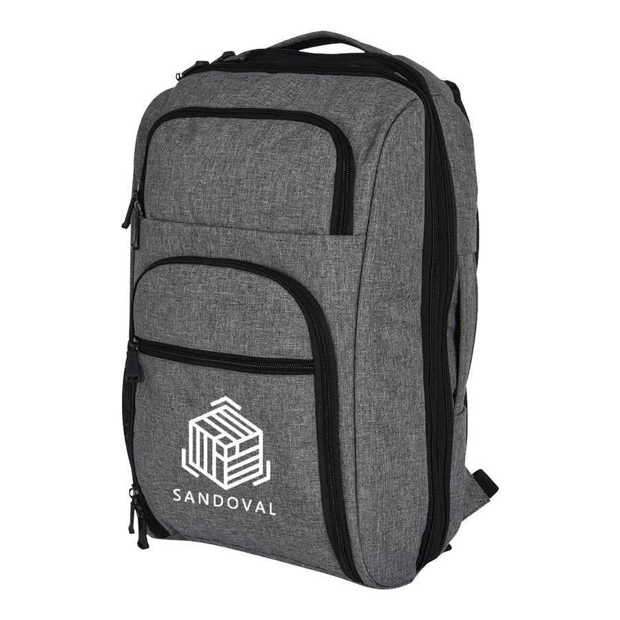 Heathered RFID Laptop Backpack & Briefcase (Q785911)