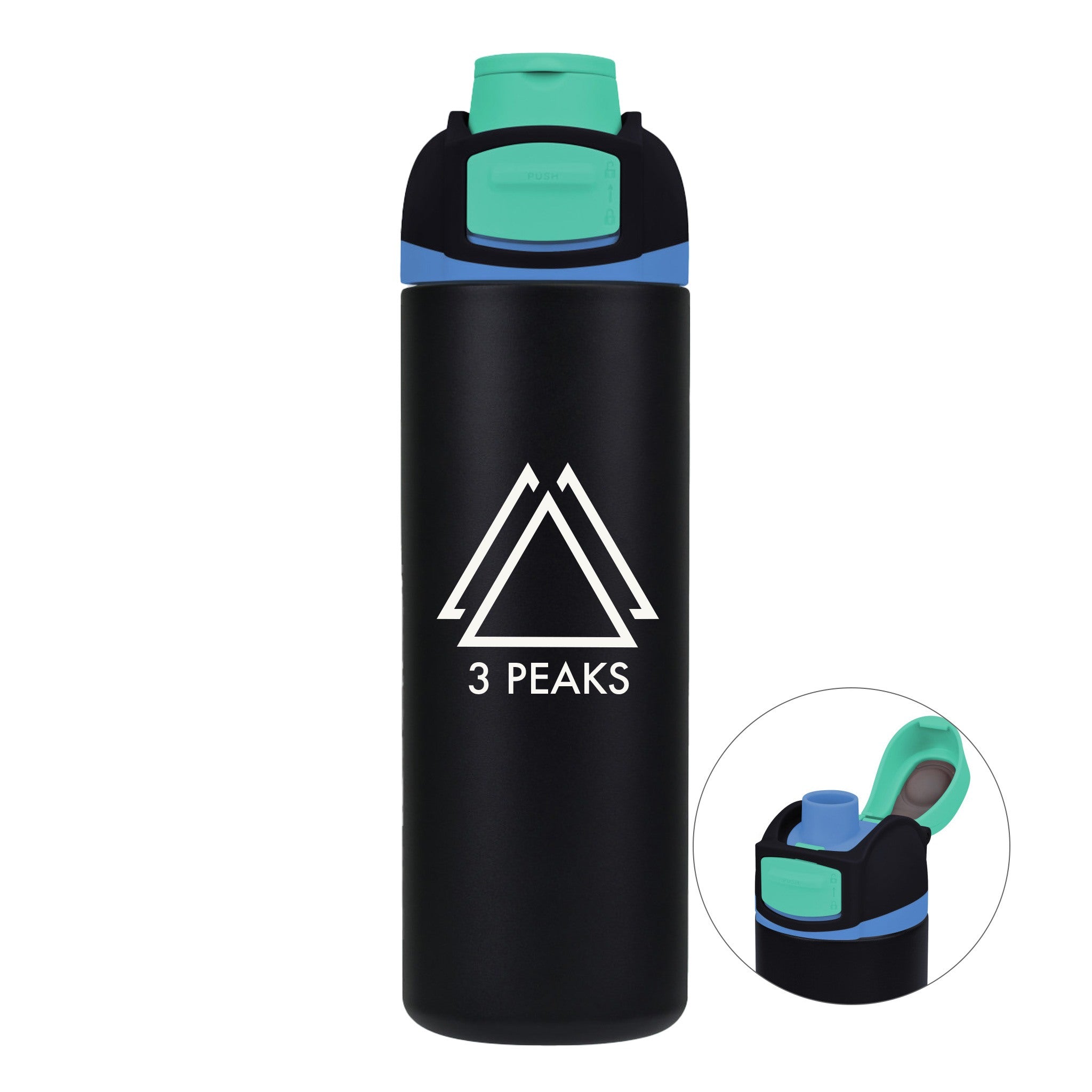 25 Oz. Aviana™ Arc Bottle - Deep Indigo (Q786532)