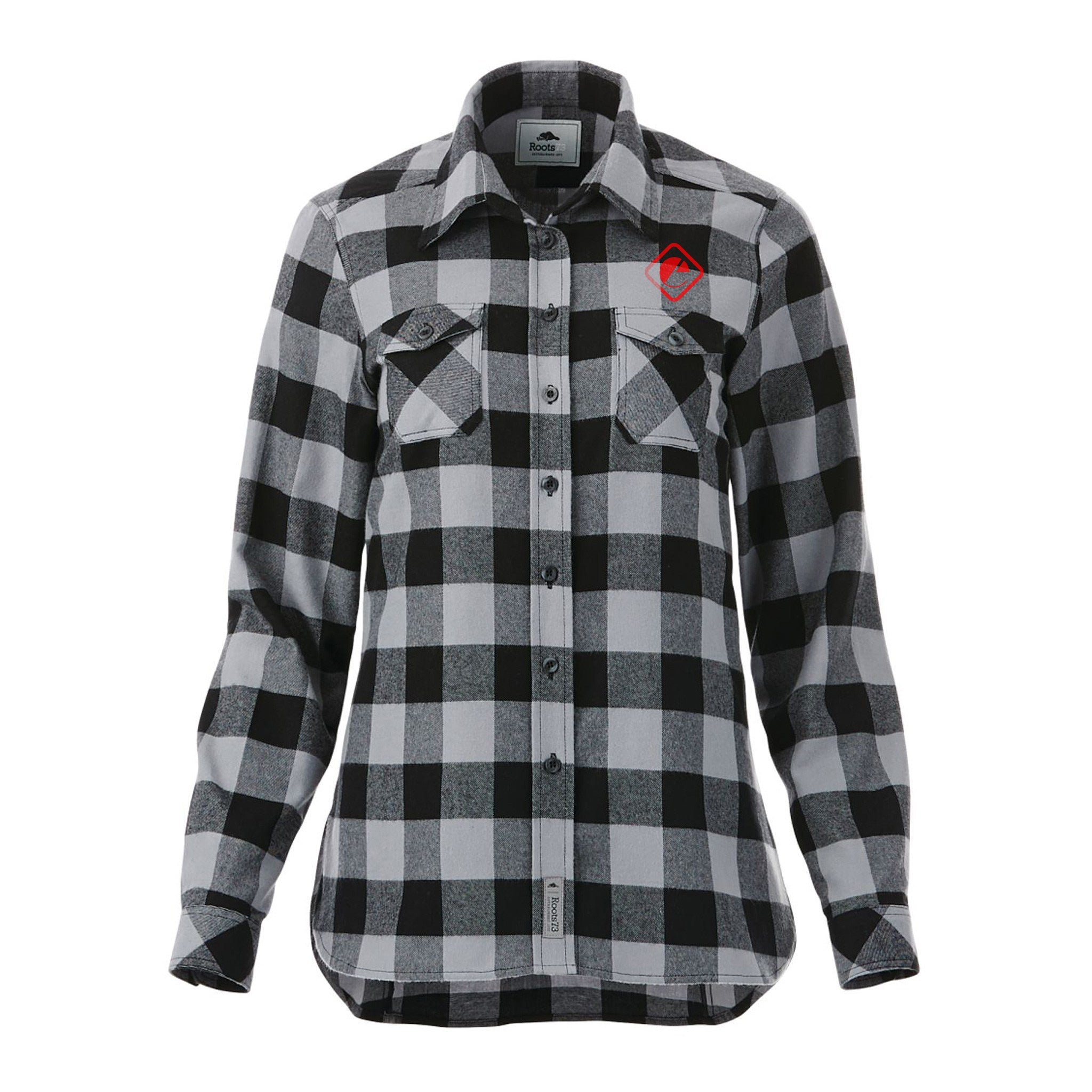 W-SPRUCELAKE Roots73 Long Sleeve Flannel Shirts  Imprinted with Logo (Q786911)