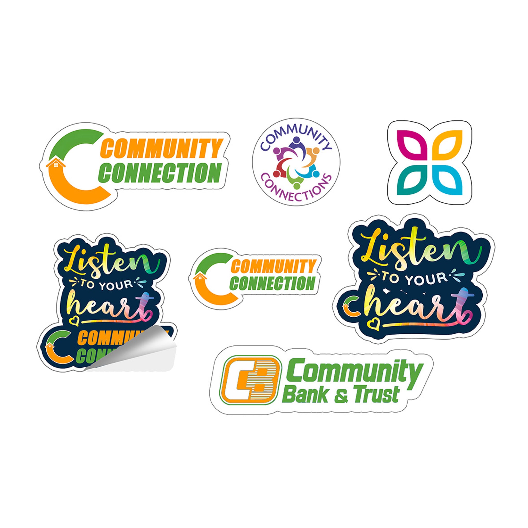 Customcut™ 4 x 6 Inch Vinyl Sticker Sheets  Imprinted with Logo (Q787022)