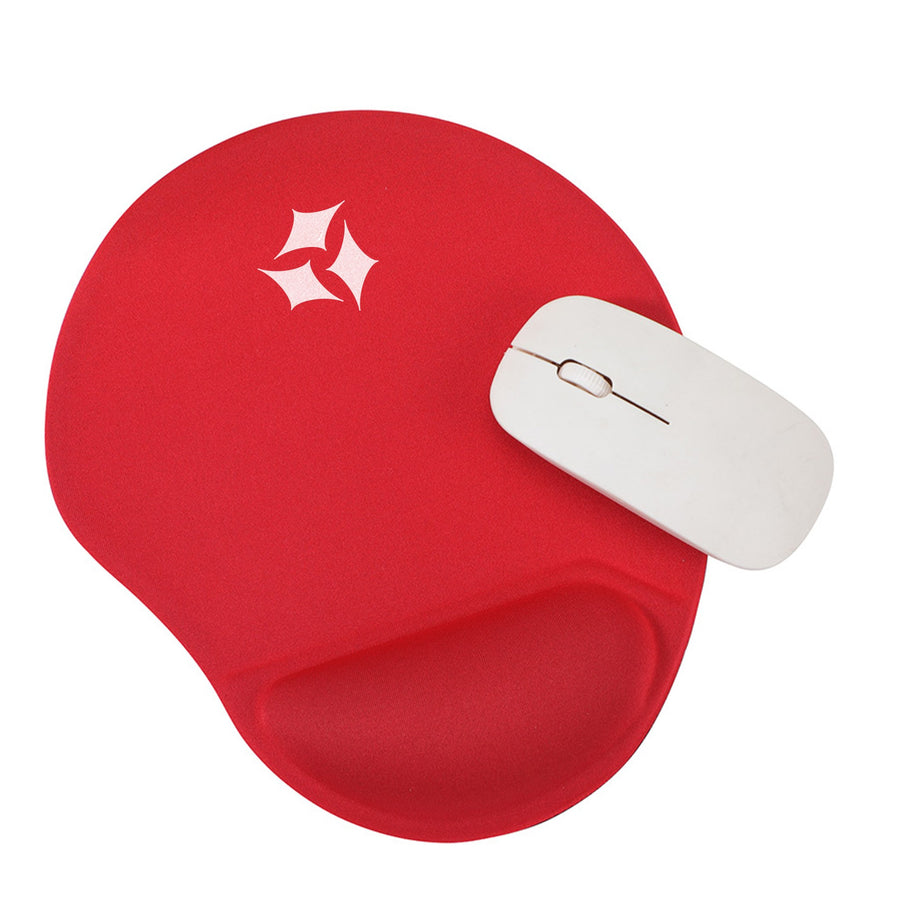 Wave Non-Slip Mouse Pad With Gel Wrist Rest (Q788122)