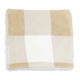 Microfiber Plaid Sherpa Blanket (Q789822)