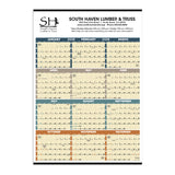 Time Management Span-A-Year Calendars Non-Laminated  Imprinted with Logo (Q793722)