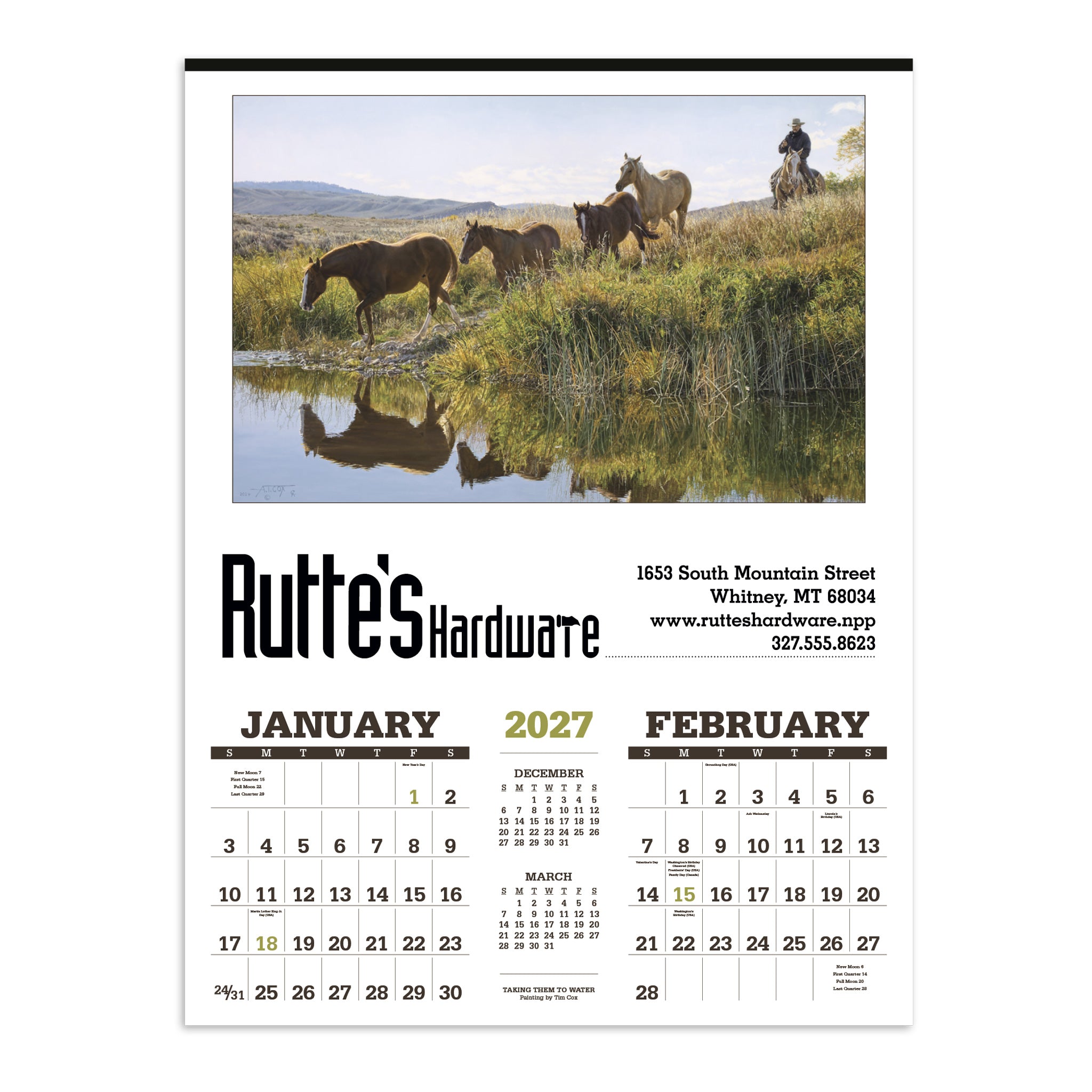 American West Calendar By Tim Cox (Q794722)