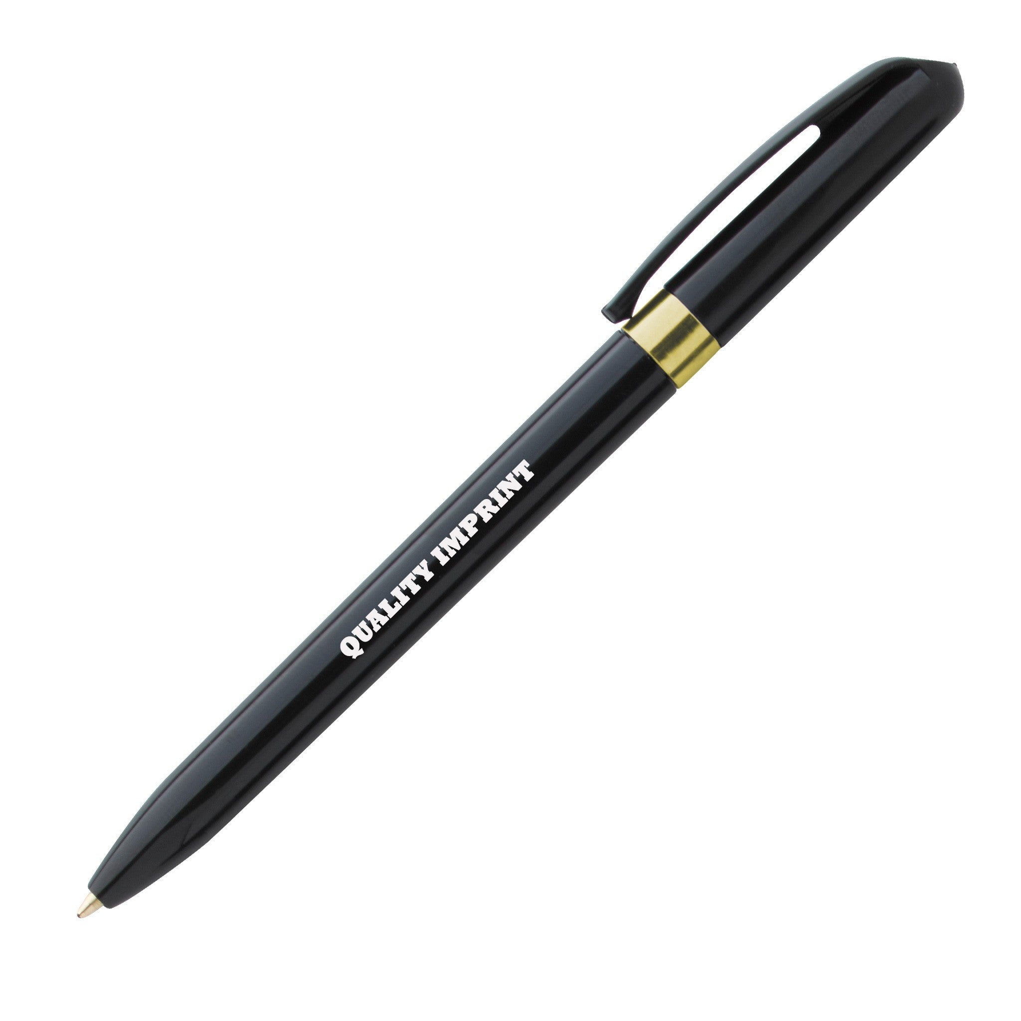 Pivo® Slim Gold Twist Action Pen  Imprinted with Logo (Q795311)
