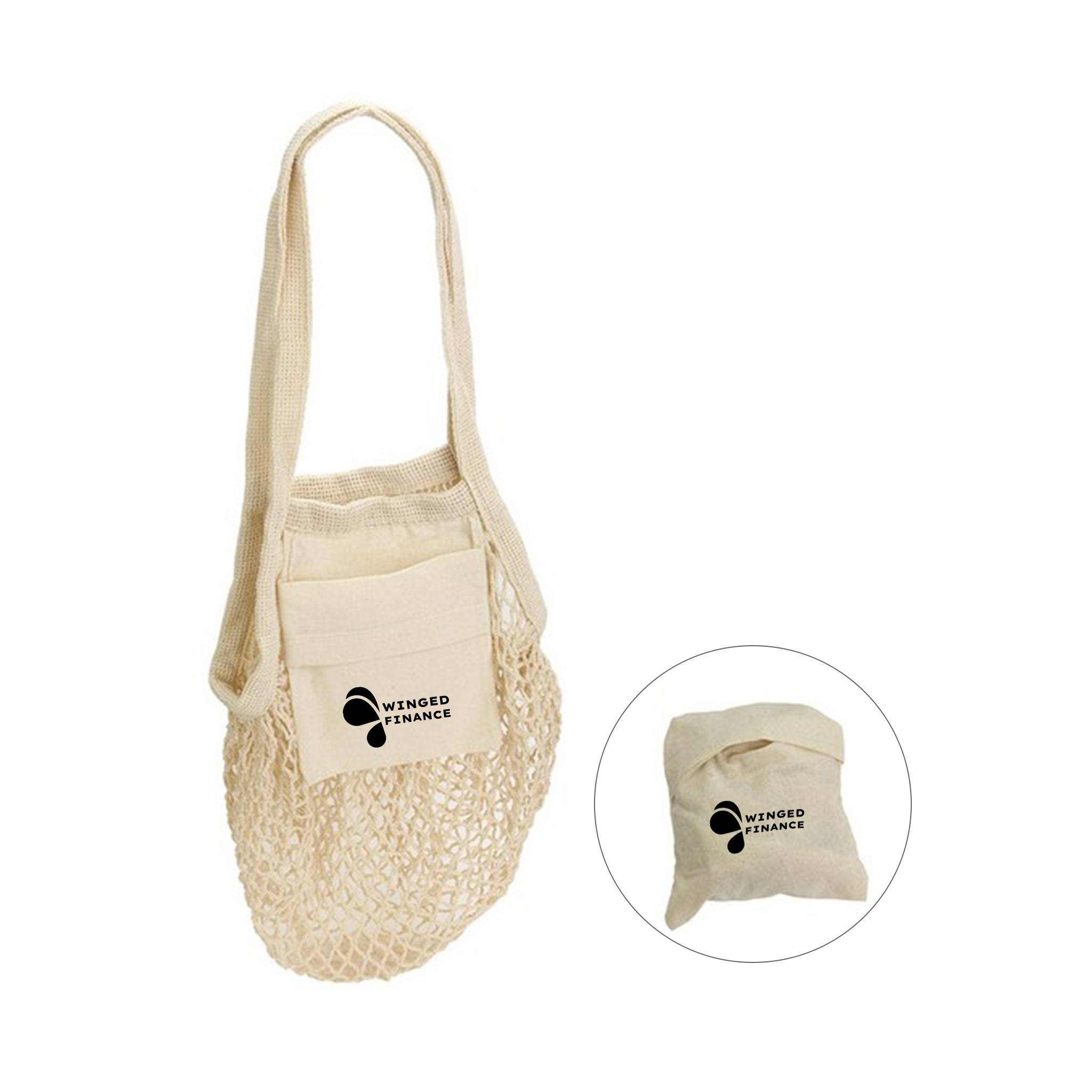 Sonnet Collapsible Cotton Mesh Tote Bag (Q795422)