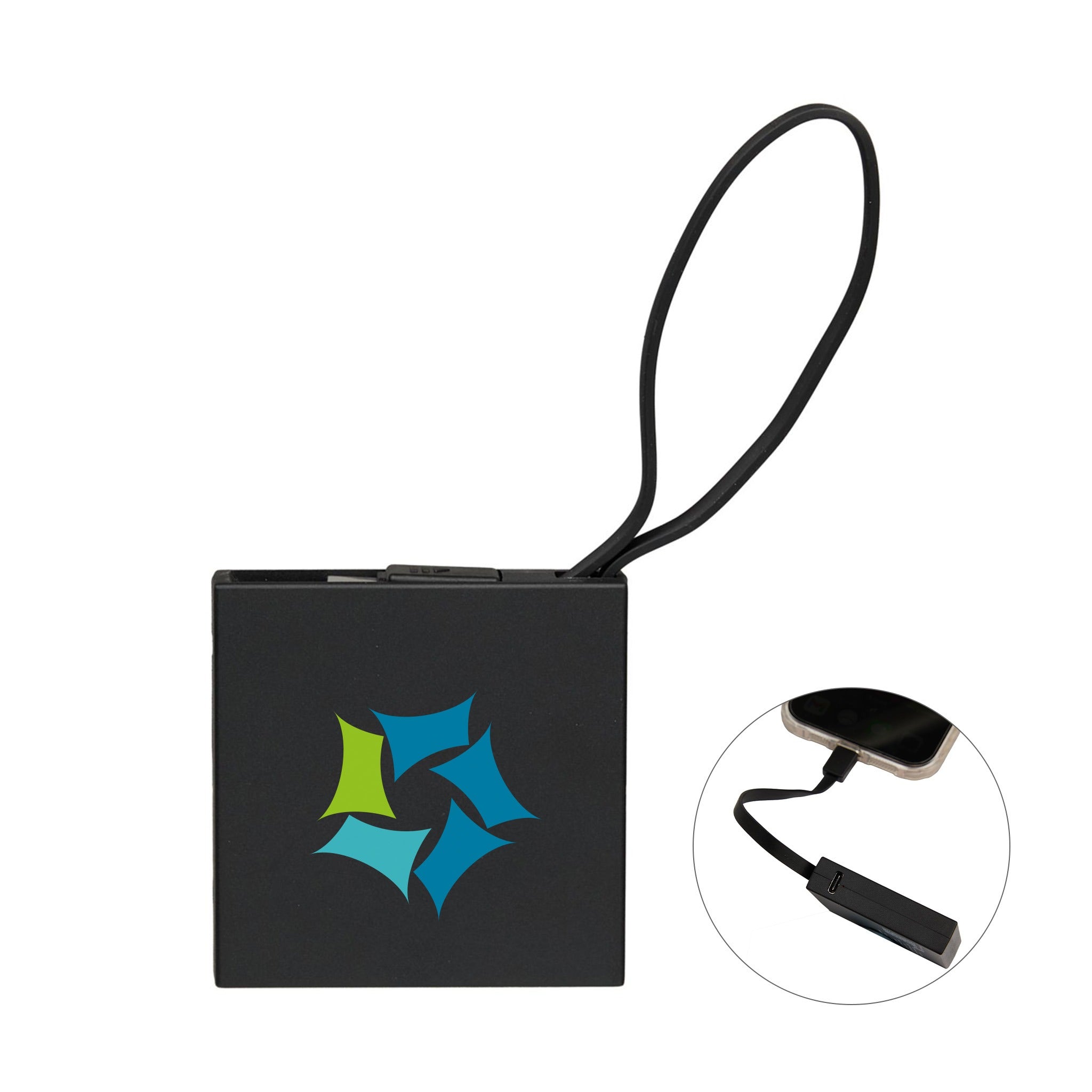 Recycled 2 000 mAh Power Bank with Type-C Cable (Q795432)