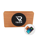 SCX Design® Bamboo Wireless Power Bank 10 000 mAh  Imprinted with Logo (Q797822)