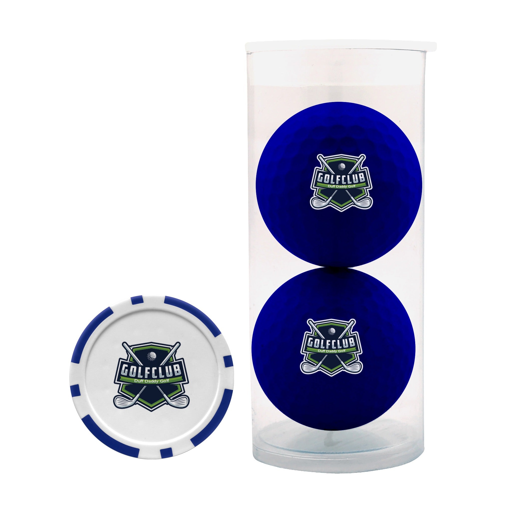 Colored 2-Ball  1-Poker Chip Par Pack (Q798532)