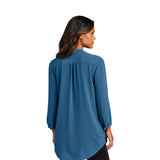 Port Authority® Ladies 3/4-Sleeve Textured Crepe Tunic (Q799922)