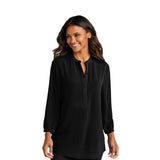 Port Authority® Ladies 3/4-Sleeve Textured Crepe Tunic (Q799922)