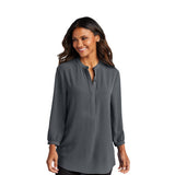 Port Authority® Ladies 3/4-Sleeve Textured Crepe Tunic (Q799922)