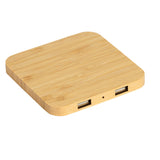 Panda FSC® Bamboo 5W Wireless Charger With Dual USB Ports (Q800922)
