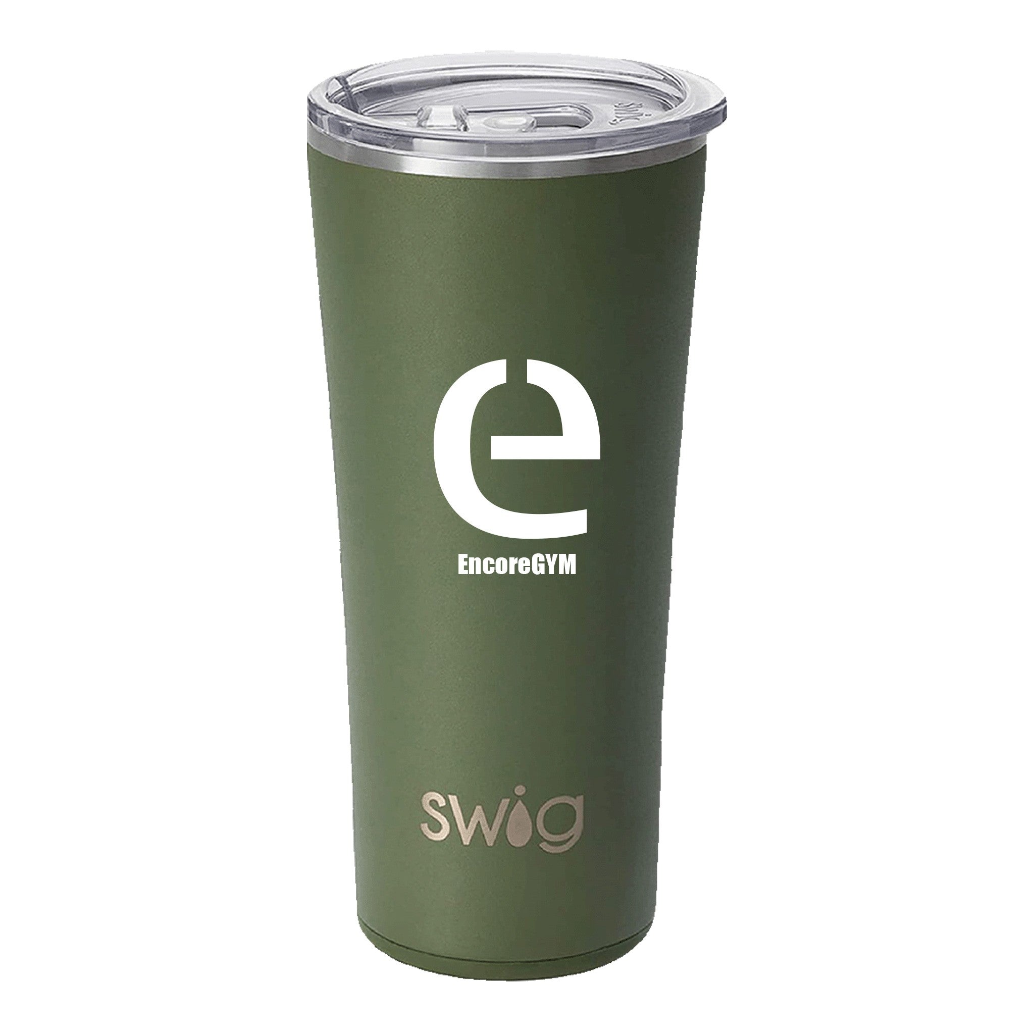 22 Oz. Swig Matte Tumbler - Olive  Imprinted with Logo (Q801622)