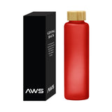 AWS 20 Oz. Belle Glass Bottle With Bamboo Lid (Q803422)