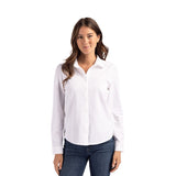 Cutter & Buck Advantage Tri-Blend Pique Long Sleeve Womens Button Up (Q804332)
