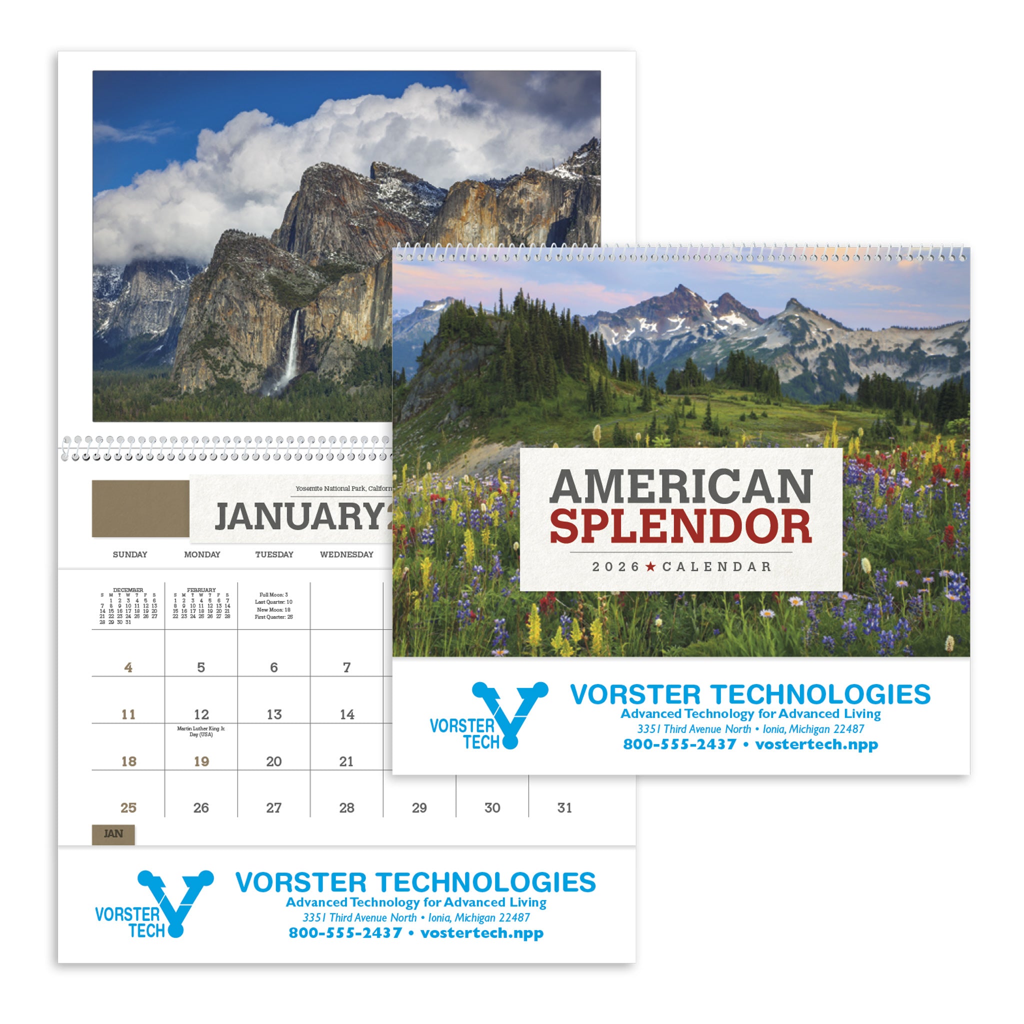 American Splendor Pocket Calendar  Imprinted with Logo (Q804722)