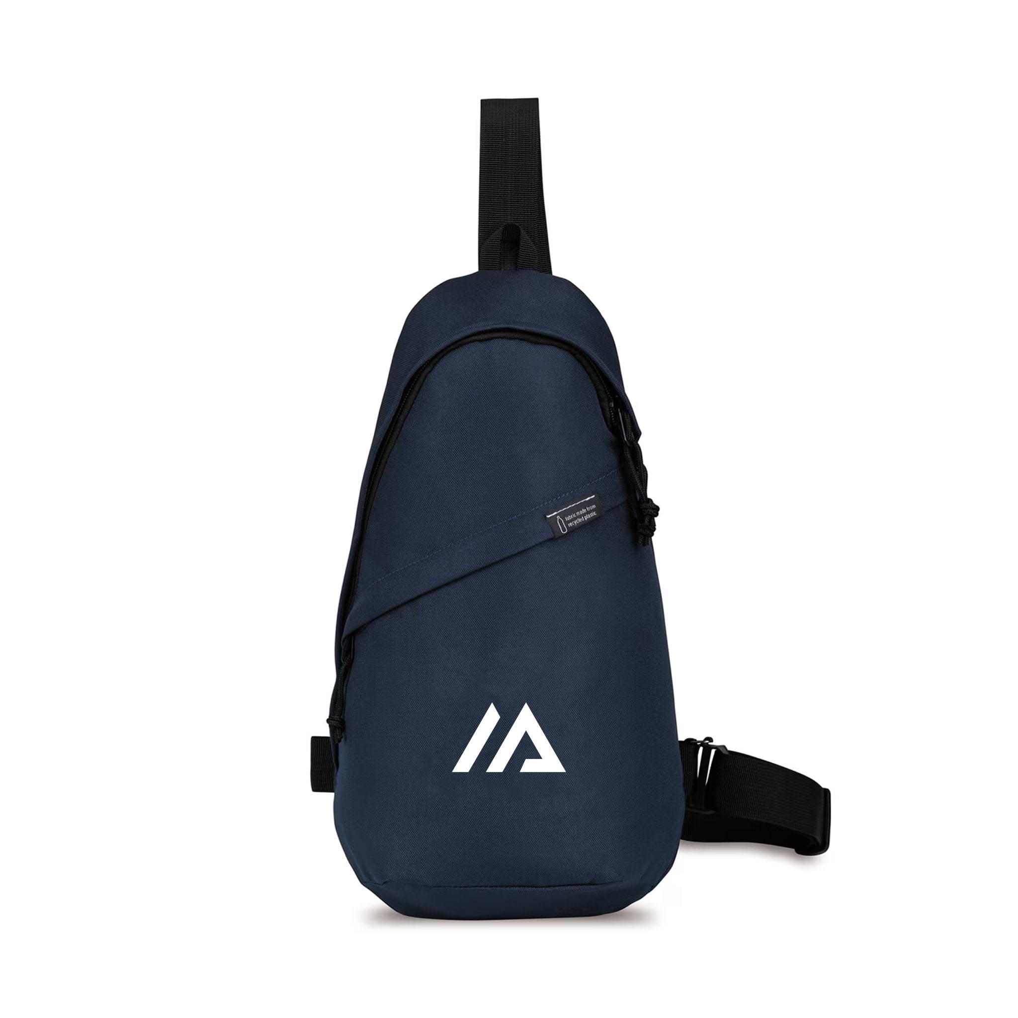 Renew rPET Sling Bag - Navy  Imprinted with Logo (Q804822)