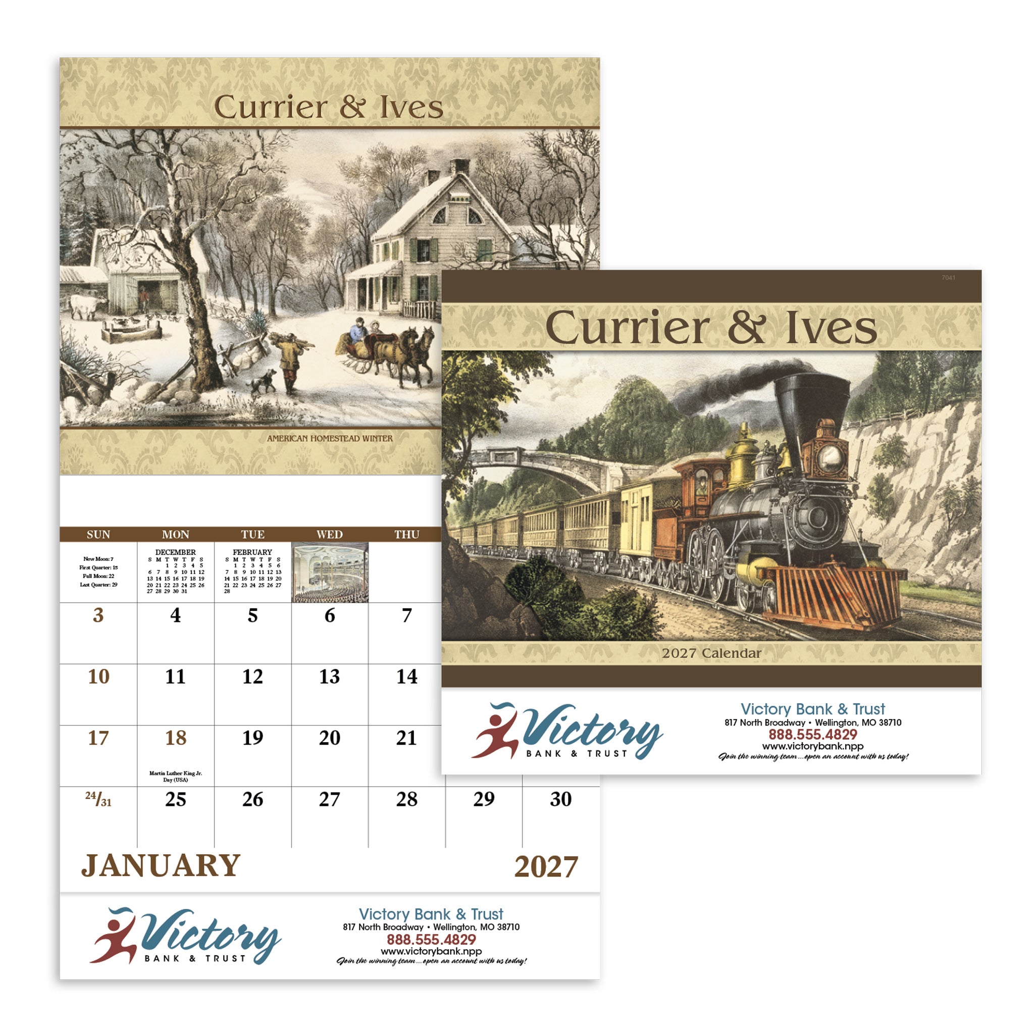 Currier And Ives - Stapled Calendar (Q805722)