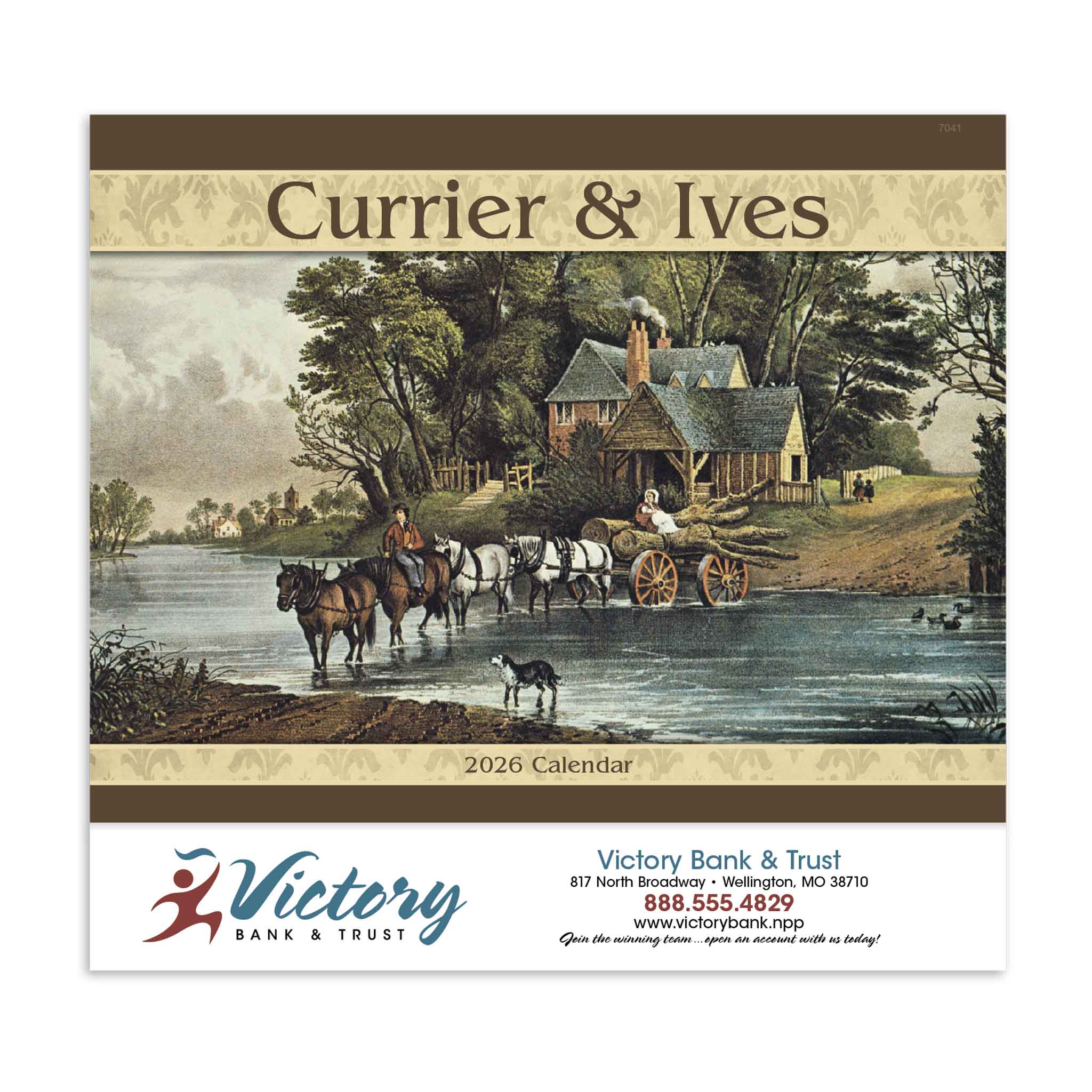 Currier And Ives - Stapled Calendar (Q805722)