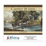 Currier And Ives - Stapled Calendar  Imprinted with Logo (Q805722)