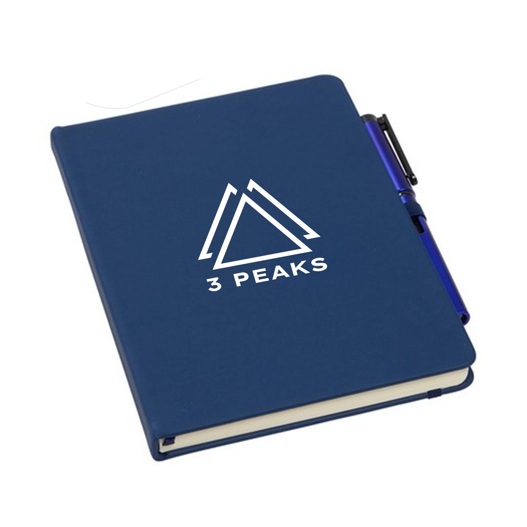 Quorum Soft Touch Journal W/ Matching Color Gel Pen  Imprinted with Logo (Q806422)