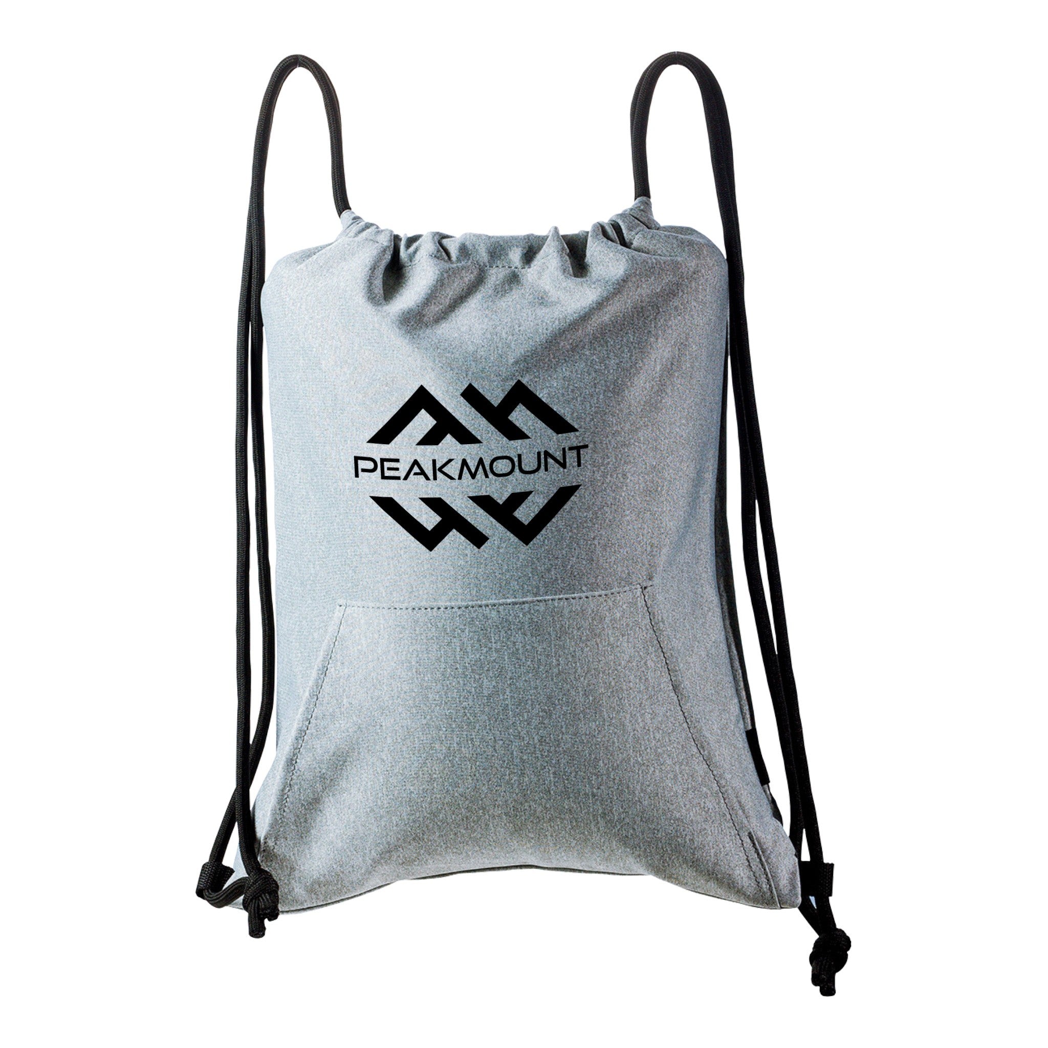 Chrome Fleece String Backpacks by Taroko™  Imprinted with Logo (Q806711)