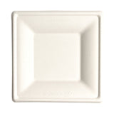 6 Inch Square Compostable Paper Plate Bagasse (Q807332)