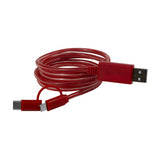 Payson 3-in-1 LED Lighted Cell Phone Charging Cable (Q808022)
