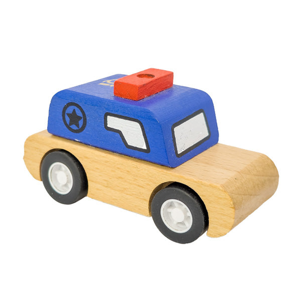 Wooden Police Car  Imprinted with Logo (Q810822)