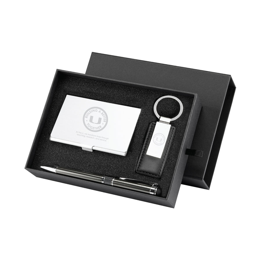 Embassy Card Holder Pen and Keyring Gift Set (Q811532)