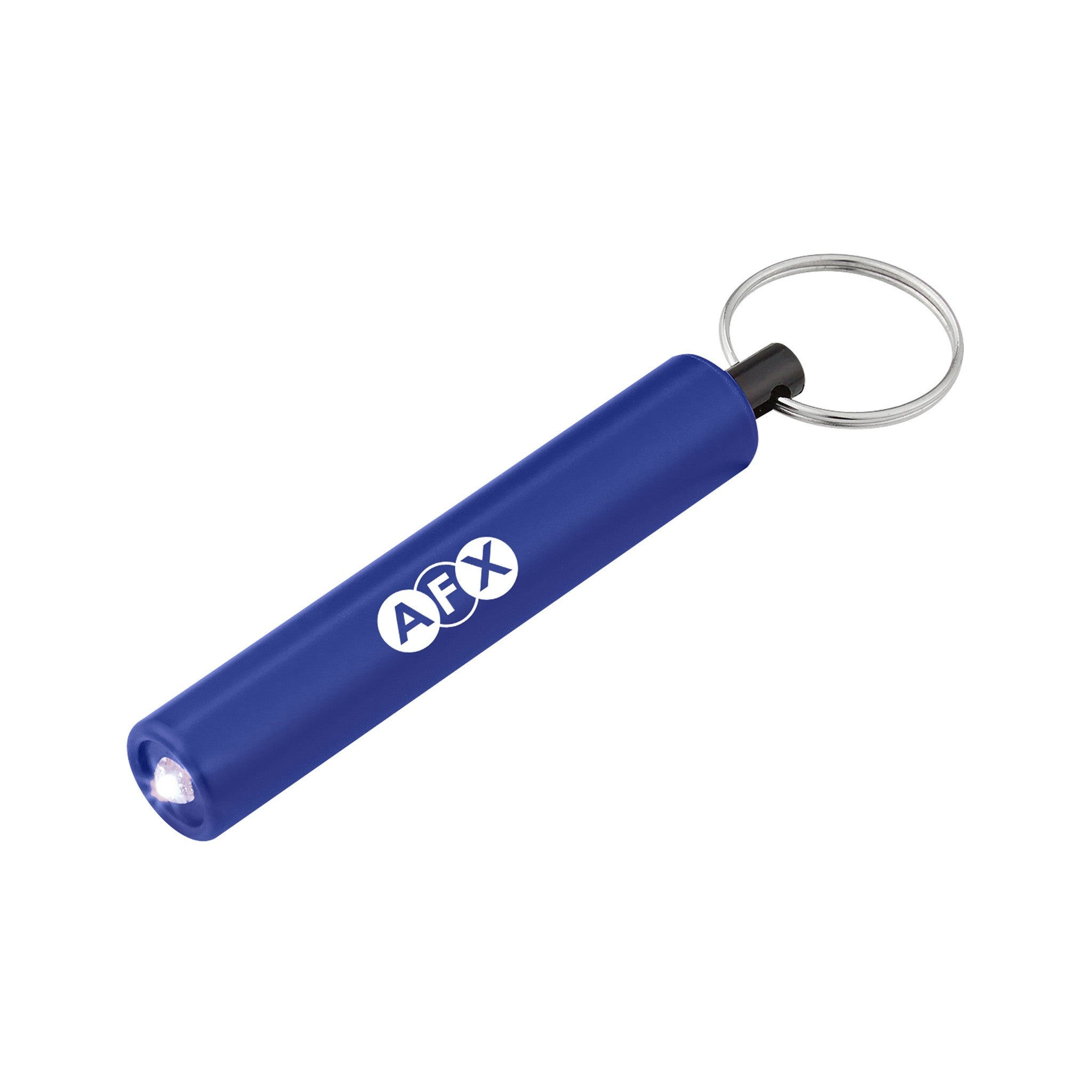 Mini Cylinder Led Flashlights Key Tag  Imprinted with Logo (Q812011)