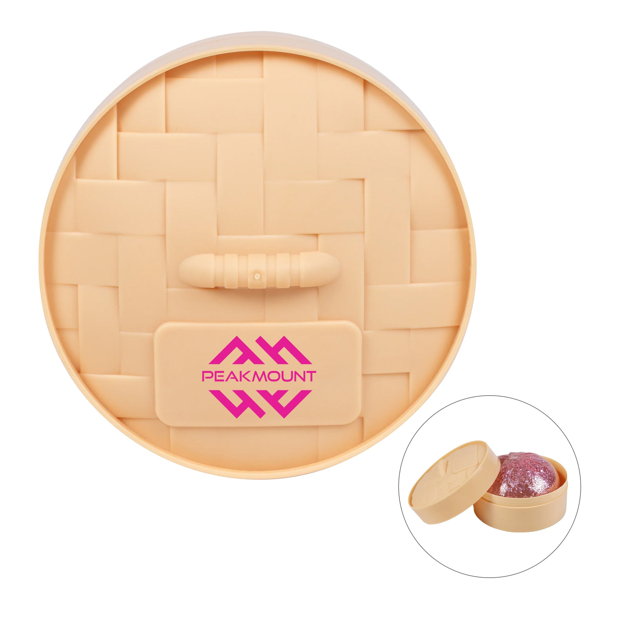 Dumpling Delight Glittery Stress Reliever  Imprinted with Logo (Q812632)