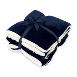 Mink Sherpa Blanket - Navy (Q812922)