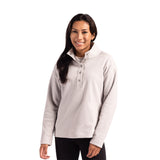 Cutter & Buck Hunts Point Eco Fleece Womens Snap Pullover (Q814332)