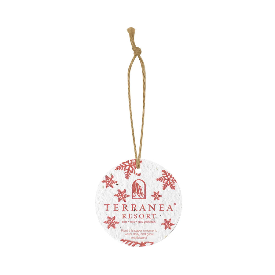 Bloomin Circle Shaped Plantable Holiday Ornament (Q815822)