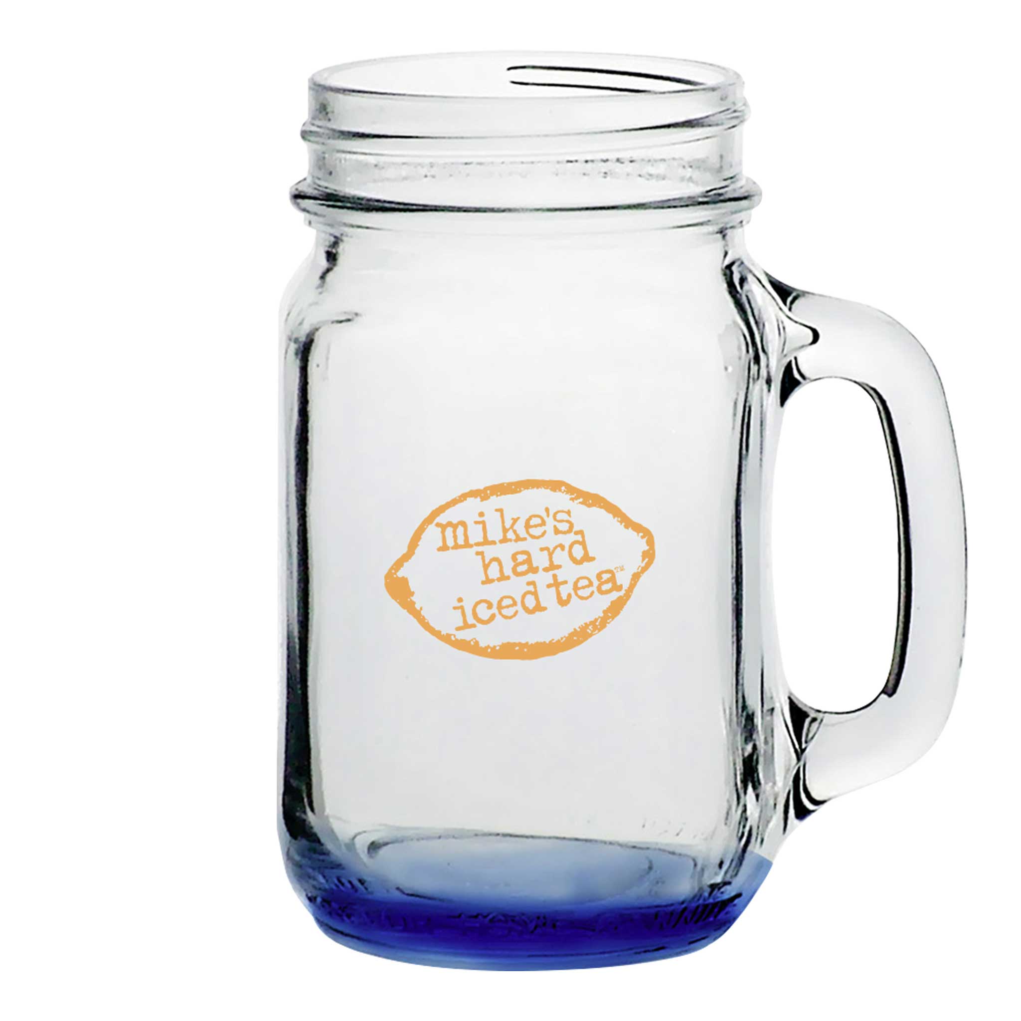 16 Oz. Mason Jars With Handles  Imprinted with Logo (Q816532)
