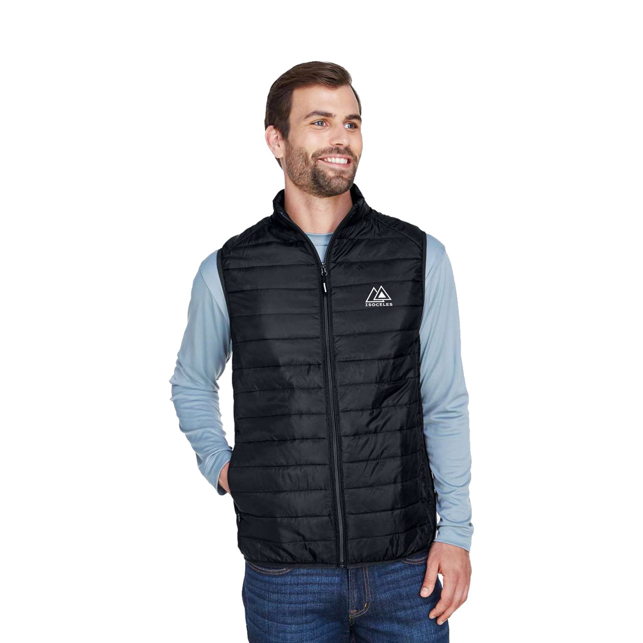 Core 365® Men's Prevail Packable Puffer Vest  Imprinted with Logo (Q819622)