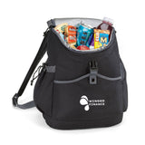 600D Polyester Park Side Backpack Cooler  Imprinted with Logo (Q820311)