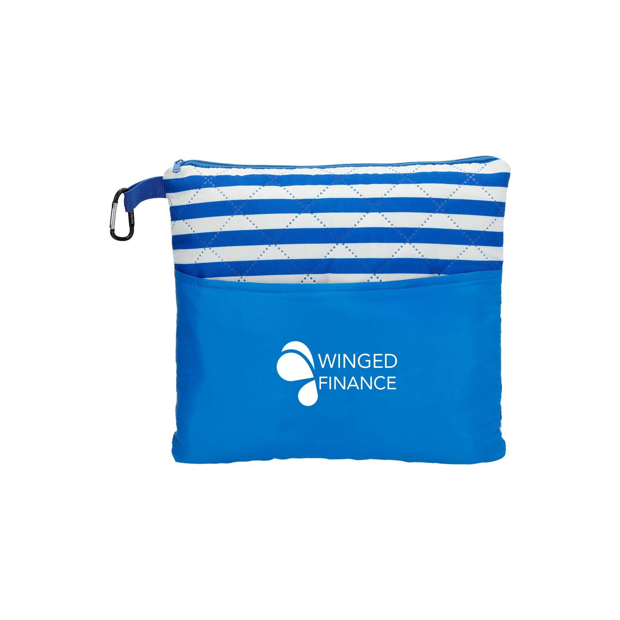 Portable Beach Blanket and Pillow  Imprinted with Logo (Q821322)