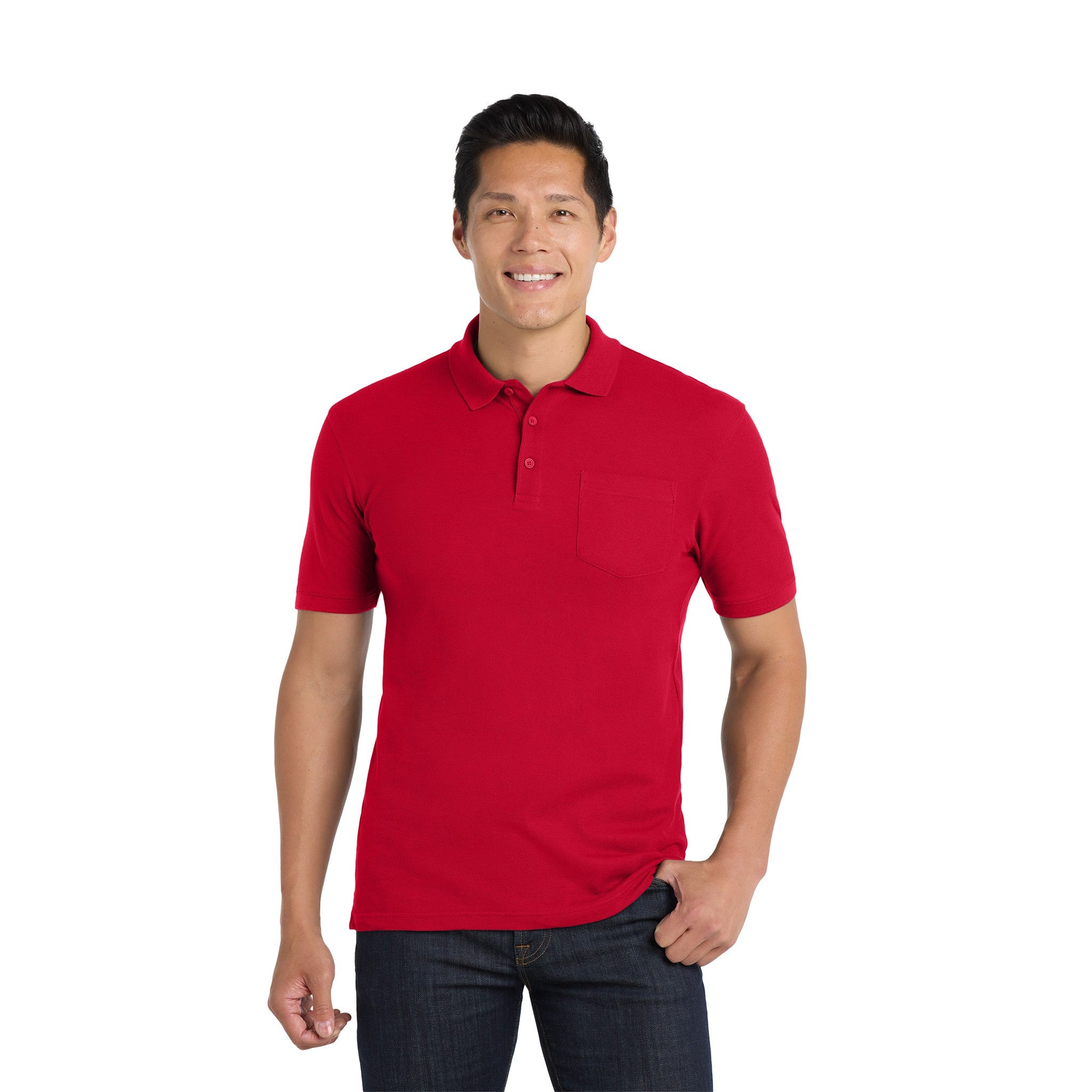 Port Authority® Core Classic Pique Pocket Polo  Imprinted with Logo (Q821332)