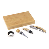 4 Piece Bamboo Wine Gift Set (Q822422)