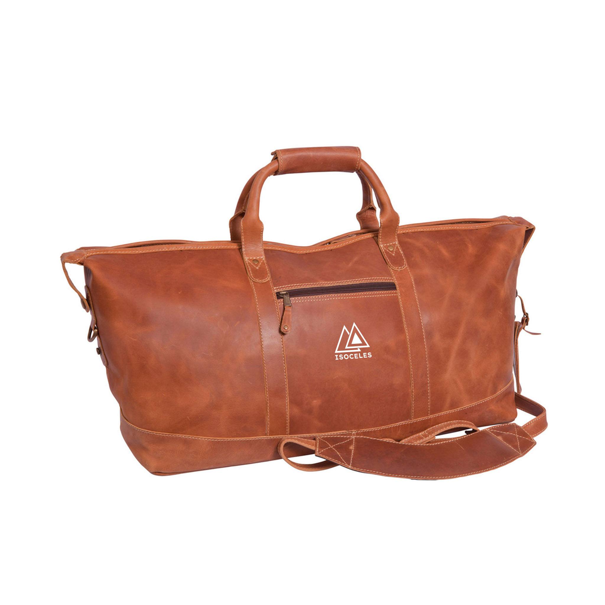 Little River Leather Duffel Bag  Imprinted with Logo (Q826222)
