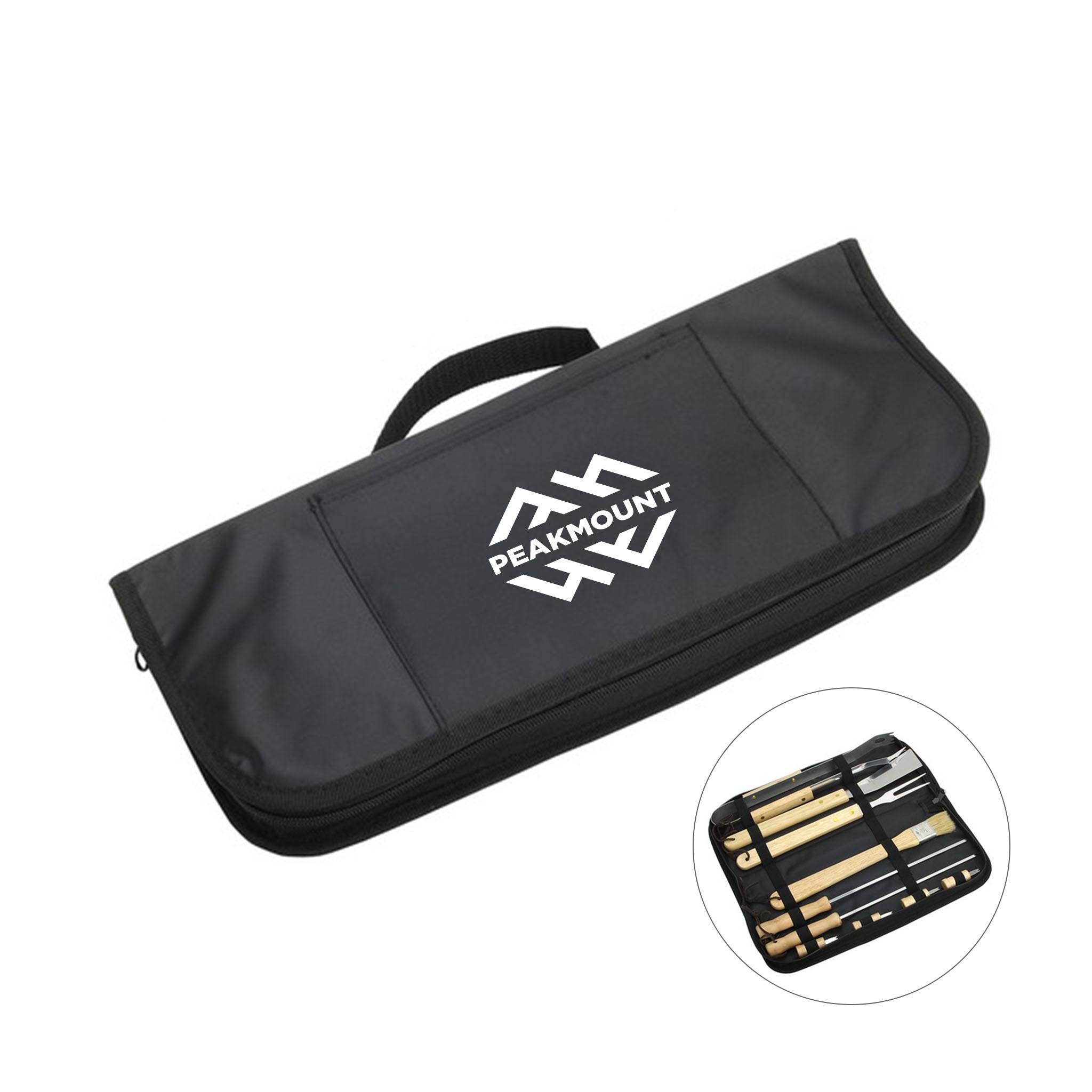 Redwood 10pcs Stainless Steel BBQ Set With Carrying Bag (Q826722)